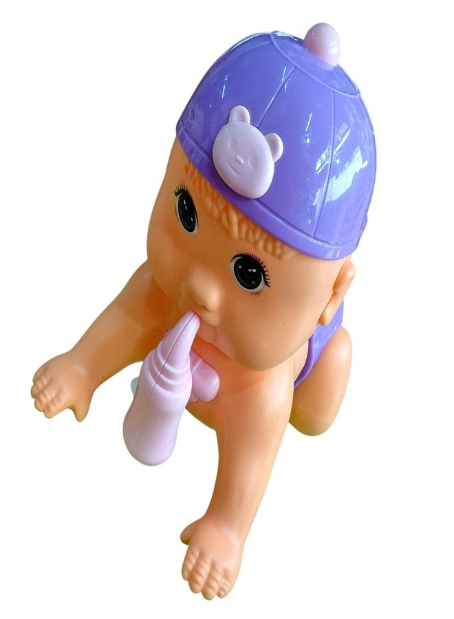 JNiL Cute Adorable Nipple Baby Plastic Toy Push Back Toy Baby Interactive for Babies & Kids (Pack of 1) (Blue) - Image 2